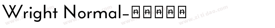 Wright Normal字体转换